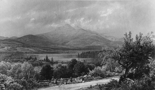 Mount Chocorua and Lake by William Trost Richards, artwork, 1873