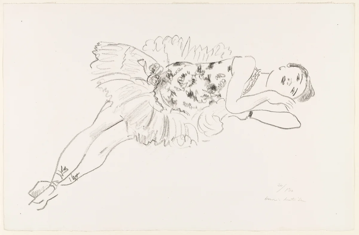 Untitled from Ten Dancers (Dix Danseuses) by Henri Matisse, print, 1927