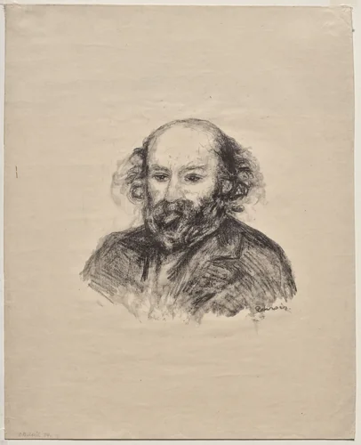 Paul Cézanne by Pierre-Auguste Renoir, print, 1902