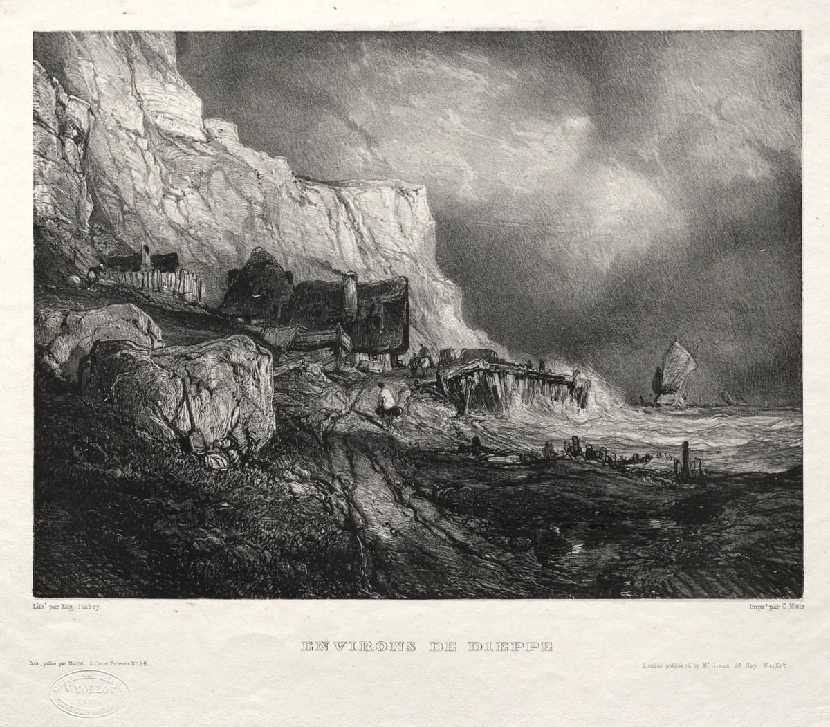 Six Marines: Environs de Dieppe by Eugène Isabey, print, 1833
