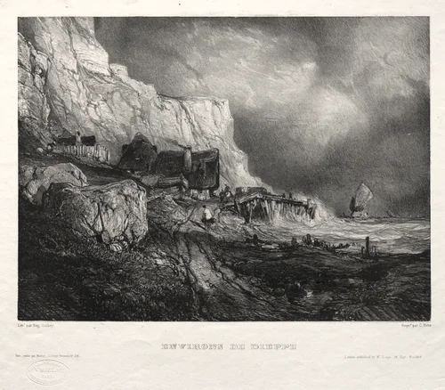 Six Marines: Environs de Dieppe by Eugène Isabey, print, 1833