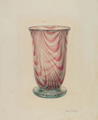Vase by Van Silvay, index of american design, 1941