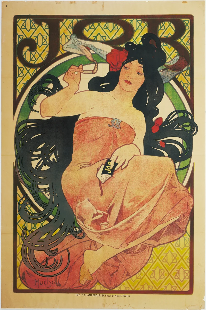 Job by Alphonse Mucha, design, 1897