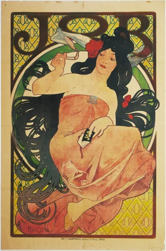 Job by Alphonse Mucha, design, 1897