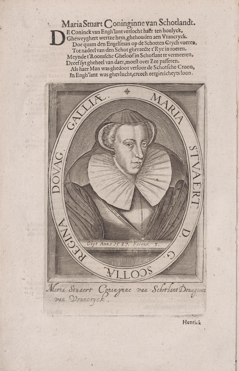 Mary, Queen of Scots by Mary, Queen of Scots, print, 1600-1699