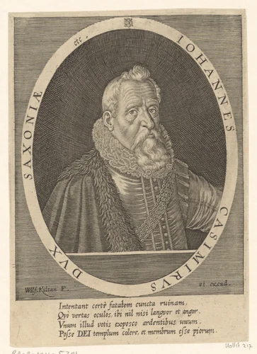 Portret van Johann Casimir Saksen-Coburg by Unknown, print, 1591-1625