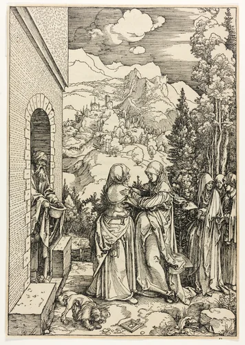 The Visitation, from The Life of the Virgin by Albrecht Dürer, print, 1504
