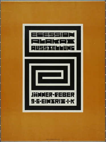 Secession Plakat Ausstellung (Secession Poster Exhibition) by Richard Harlfinger, design, 1912