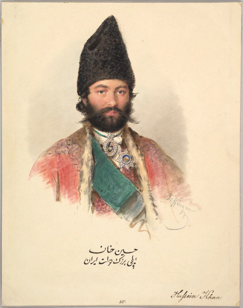 Hussein Khan by Moritz Michael Daffinger, drawing, 1839