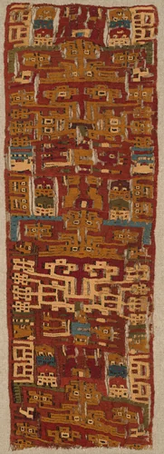 Fragment by Nazca culture, textile, -200-600