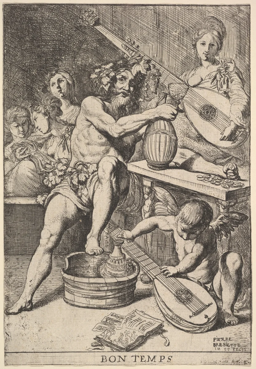 Bon Temps by Pierre Brebiette, print, 1610-1642