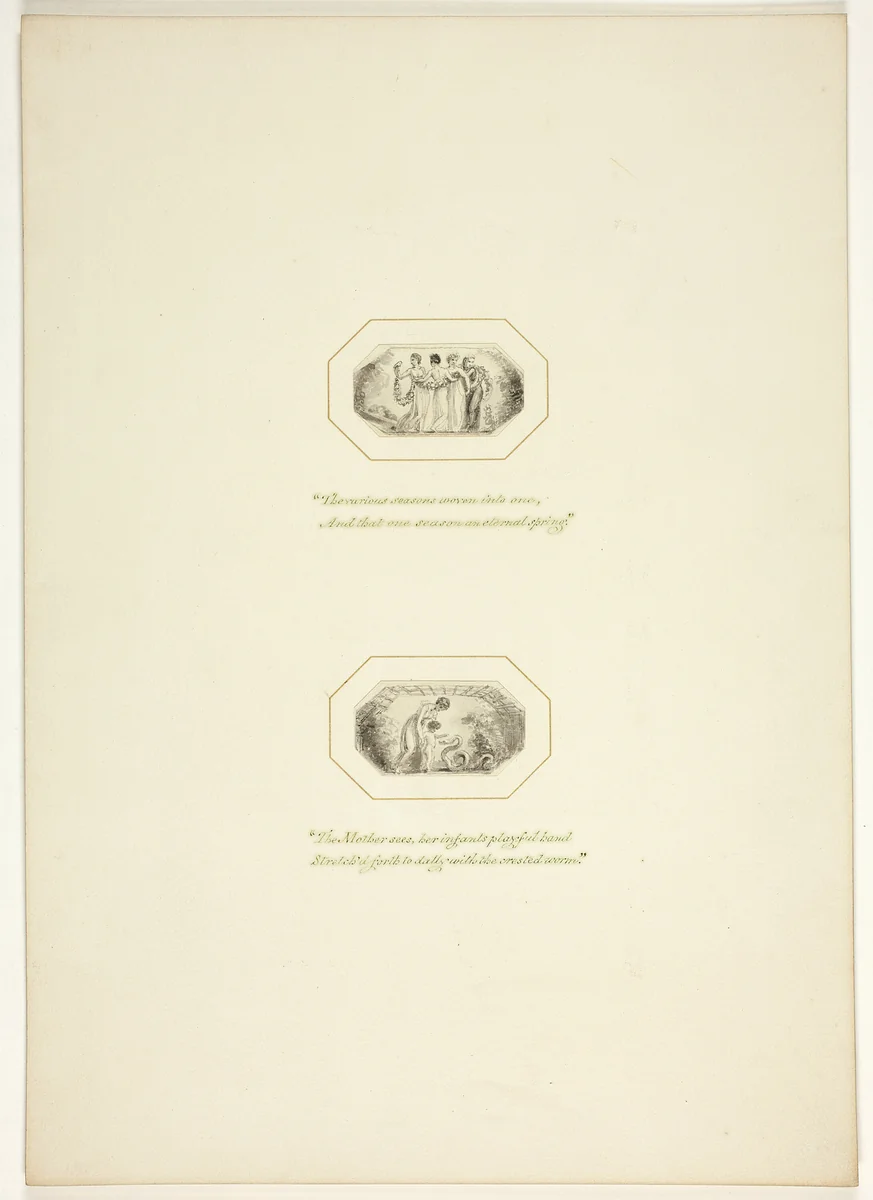 Study for a plate from The Task by Thomas Stothard, drawing, 1795-1805
