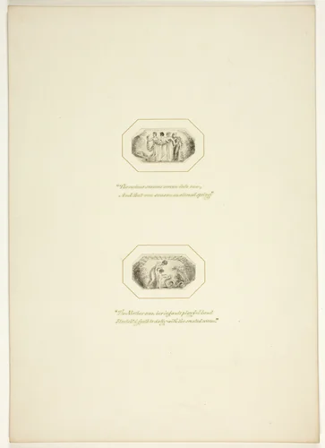 Study for a plate from The Task by Thomas Stothard, drawing, 1795-1805