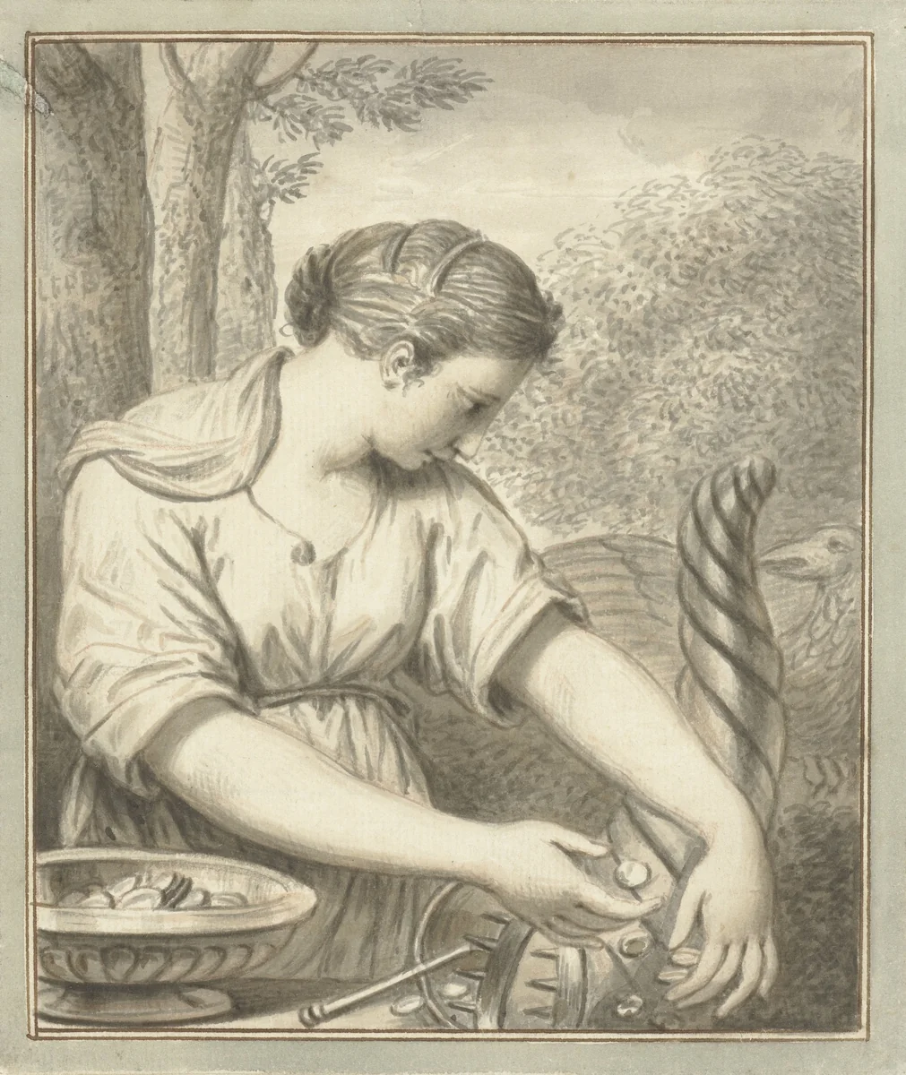 De Mildheid by Louis Fabritius Dubourg, drawing, 1747