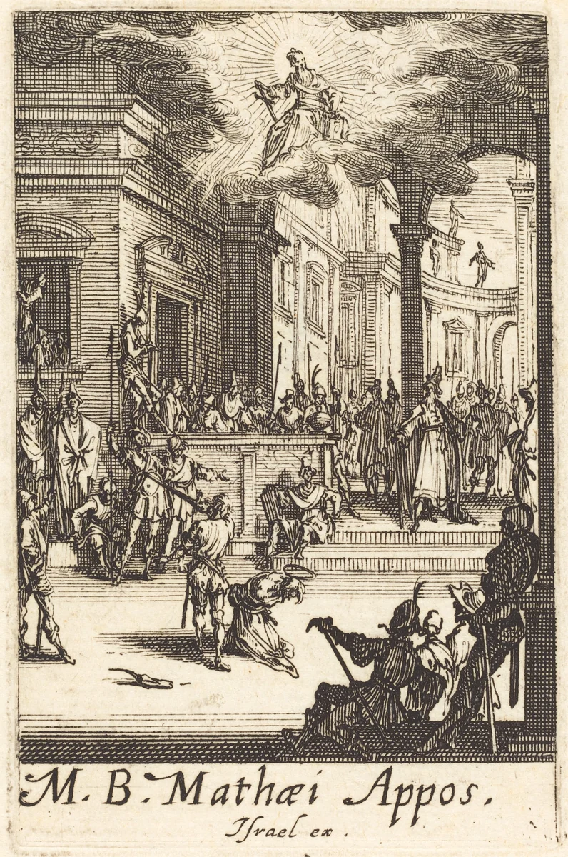 The Martyrdom of Saint Matthew by Jacques Callot, print, 1634-1635