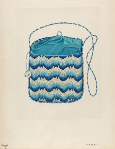 Purse by Ruth M. Barnes, index of american design, 1937
