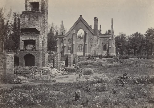 Ruins in Columbia, South Carolina from the album Photographic Views of Sherman's Campaign by George N. Barnard, photograph, 1864