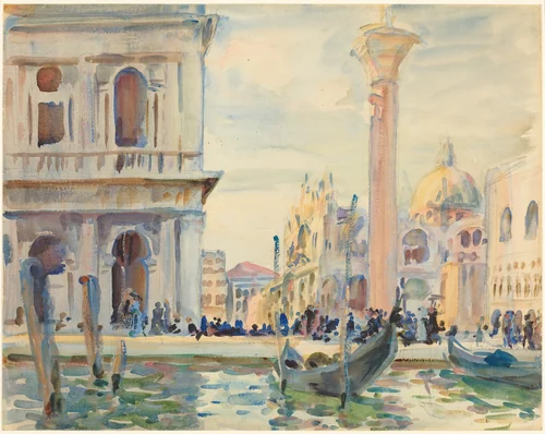 The Piazzetta by John Singer Sargent, drawing, 1906-1916