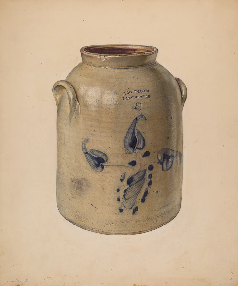 Jar by Jean Peszel, index of american design, 1937-1938