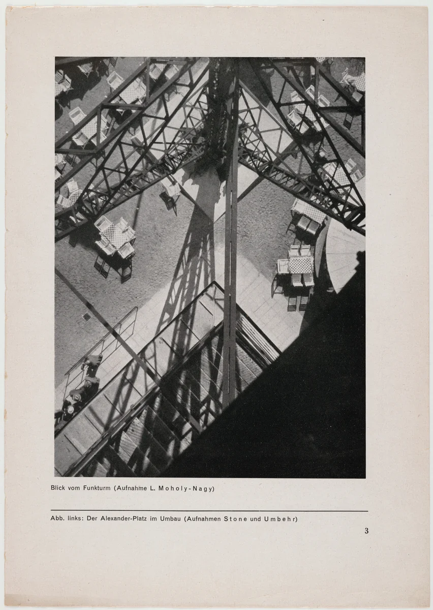 Blick vom Funkturm by László Moholy-Nagy, design, 1928