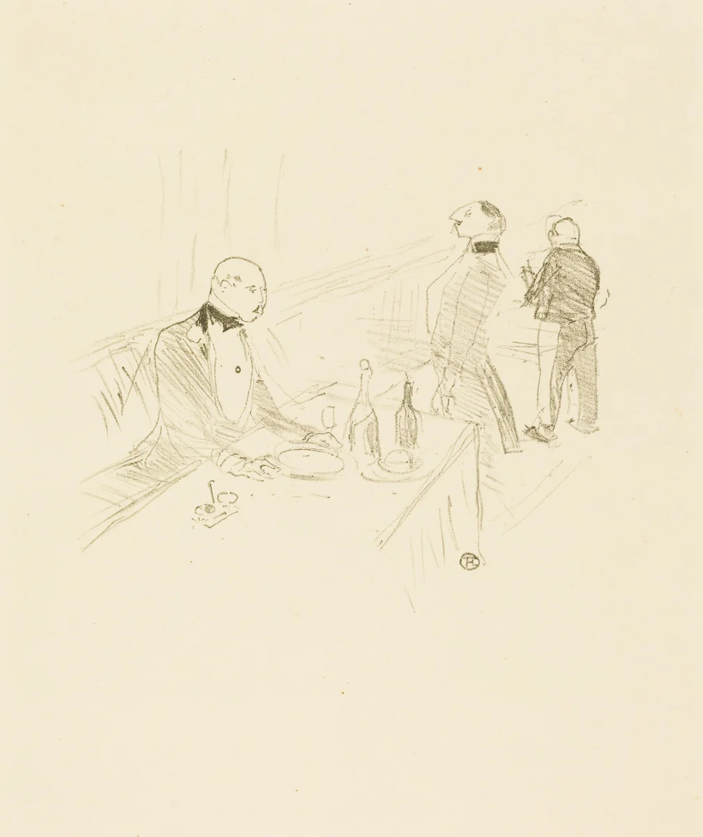At The House of Gold (A la maison d'or) by Henri de Toulouse-Lautrec, print, 1897