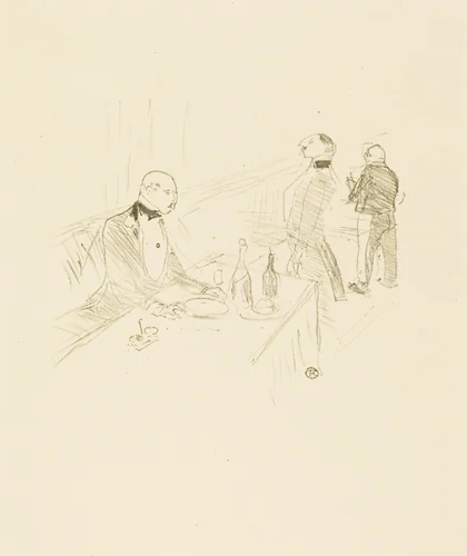 At The House of Gold (A la maison d'or) by Henri de Toulouse-Lautrec, print, 1897