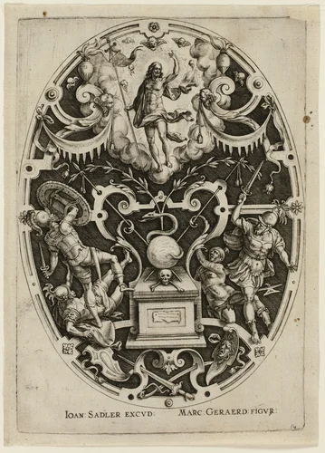 Resurrection, from Passion of Christ by Jan Sadeler, print, 1570-1600