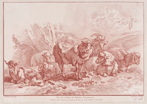 Animaux by Gilles Demarteau, print, 1748-1776