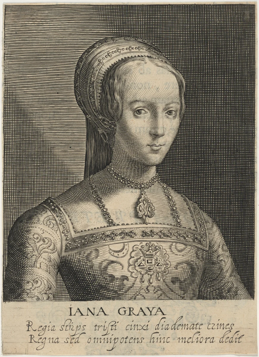 Lady Jane Grey by Willem de Passe, print, 1620
