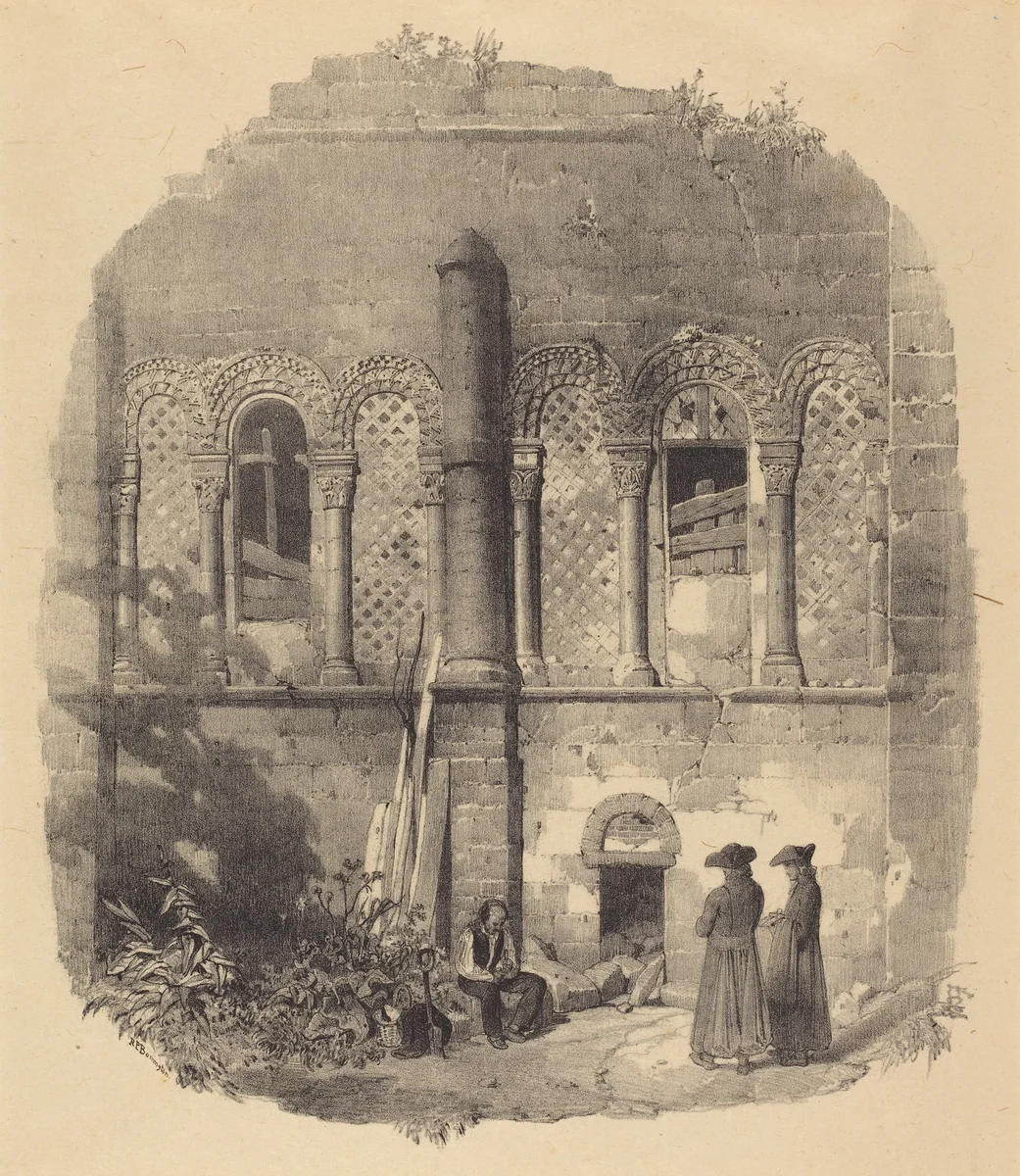 Eglise de Saint-Taurin, Evreux by Richard Parkes Bonington, print, 1824