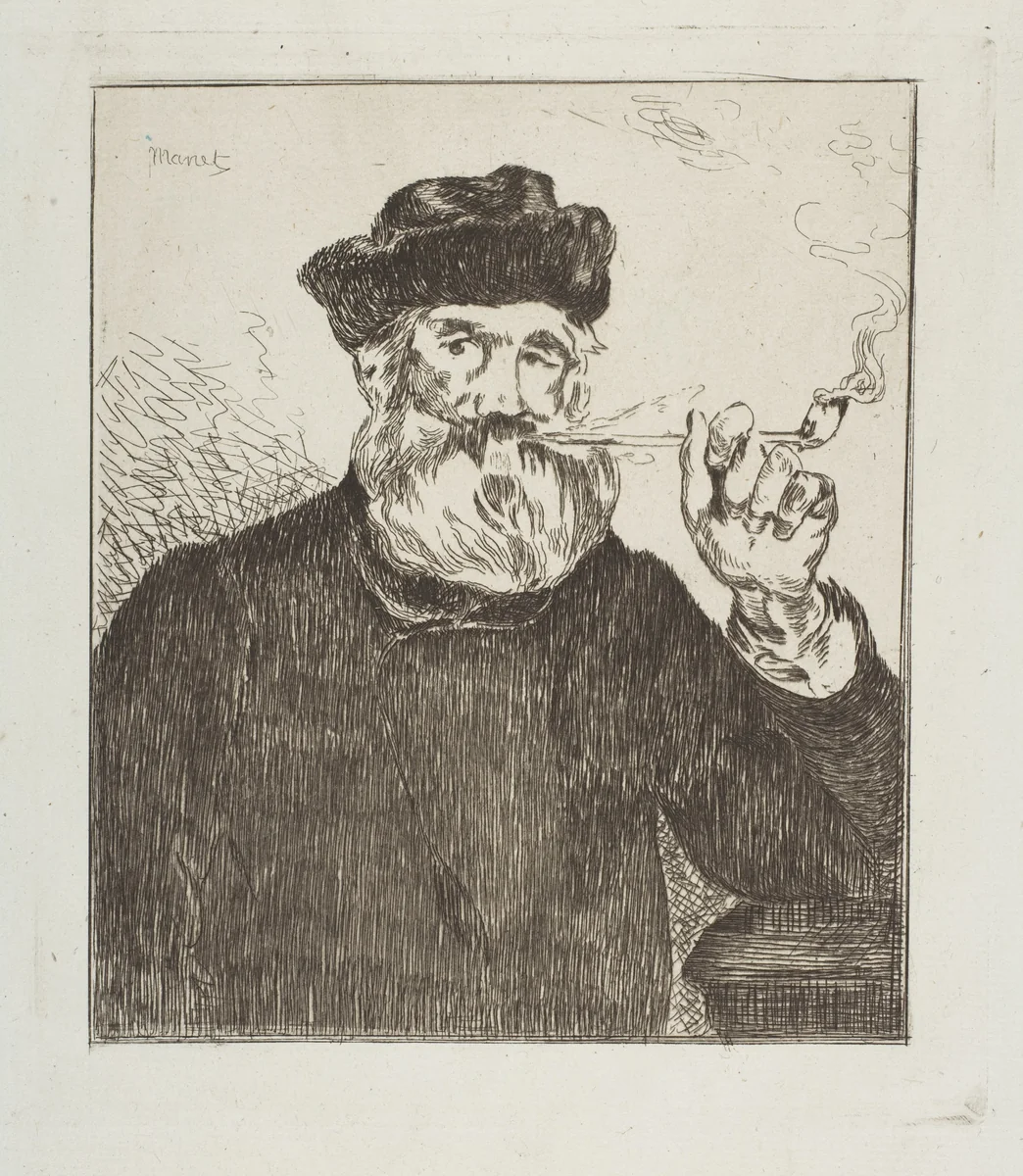 The Smoker (Le Fumeur) by Edouard Manet, print, 1866-1867