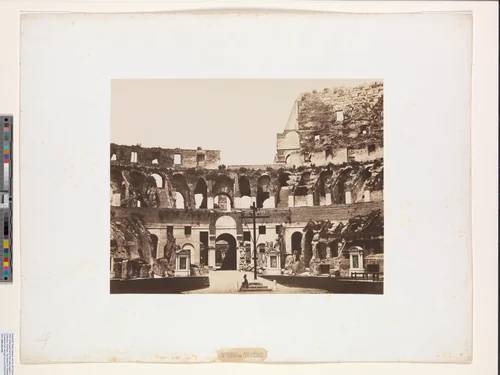 Interno del Colosseo by Pietro Dovizielli, photograph, 1850-1860