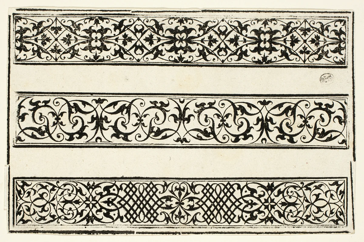 Ornamental Panels by Hans Rudolf Manuel Deutsch, print, 1545-1572