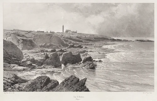 Cap St. Mathieu by Eugène Cicéri, print, 1846