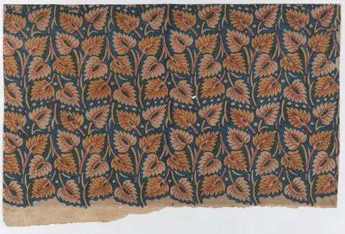 Sheet with overall leaf pattern by anonymous, print, 1775-1875