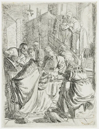The circumcision by Rembrandt van Rijn, print, 1625