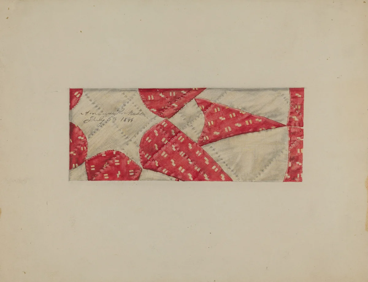 Quilt by Francis Law Durand, index of american design, 1937