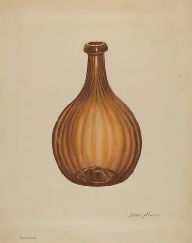 Bottle by Anna Aloisi, index of american design, 1936
