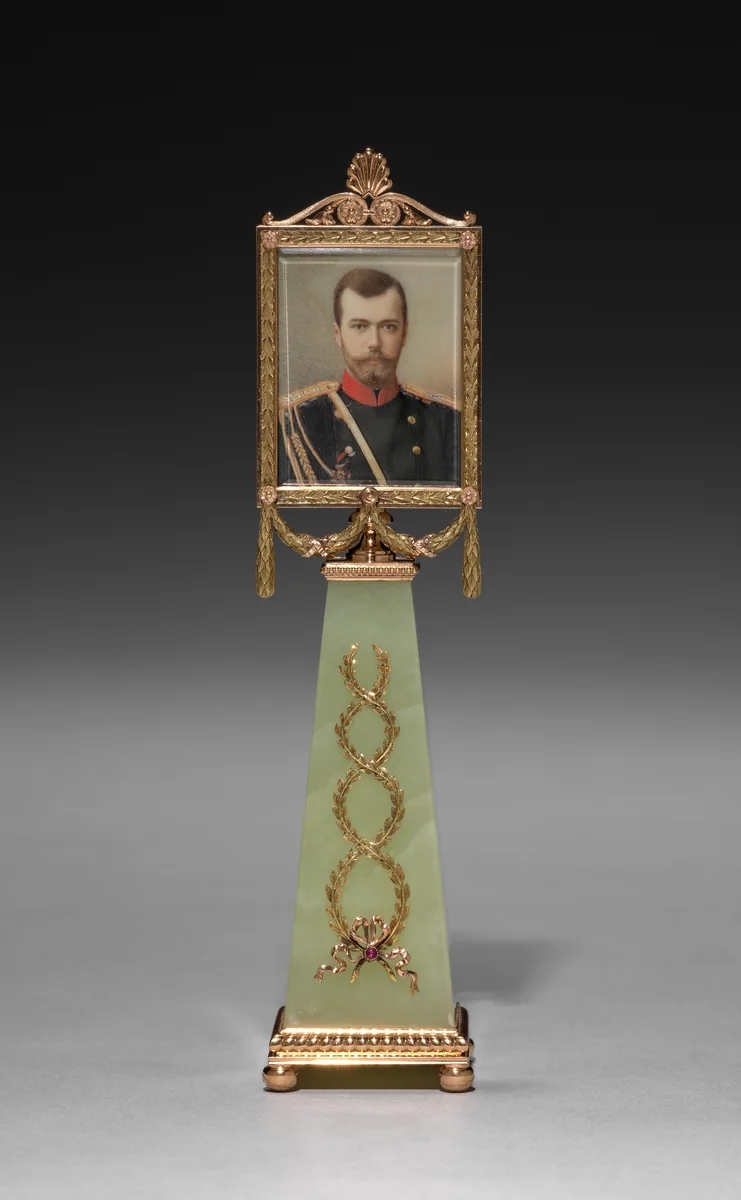 Imperial Framed Miniature of Tsar Nicholas II by Johannes Zehngraf, painting, 1896