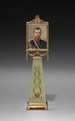 Imperial Framed Miniature of Tsar Nicholas II by Johannes Zehngraf, painting, 1896