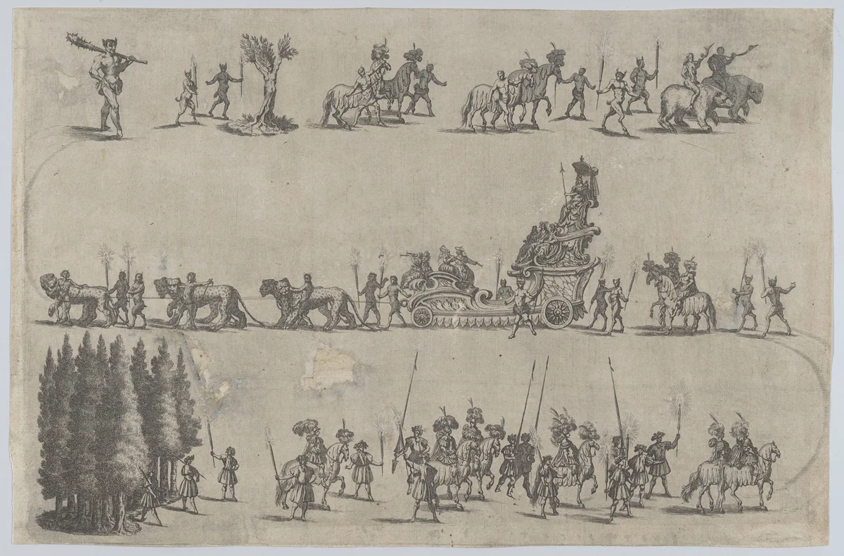 Plate 7 from Pietro Paulo Bissari, Antiopa by Mathäus Küsel, print, 1662