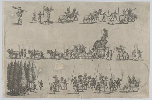 Plate 7 from Pietro Paulo Bissari, Antiopa by Mathäus Küsel, print, 1662