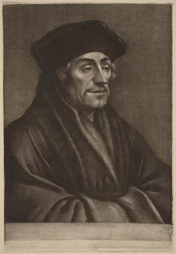 Erasmus by Wallerant Vaillant
Hans Holbein the Younger, print, 1623-1677