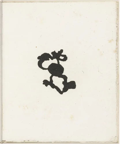 Plate (folio 12) from Cinéma calendrier du coeur abstrait, maisons (Cinema Calendar of the Abstract Heart, Houses) by Jean Arp, illustrated book, 1920