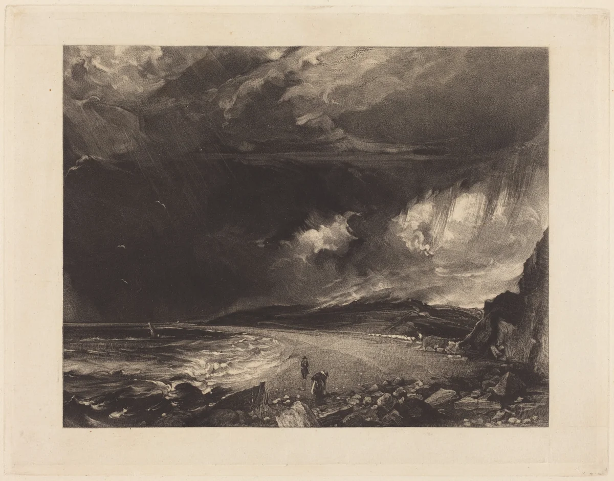 Weymouth Bay by David Lucas; John Constable, print, 1830