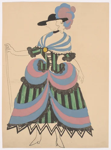 Costume design for the ballet Le Tricorne by Pablo Picasso, illustrated book, 1920