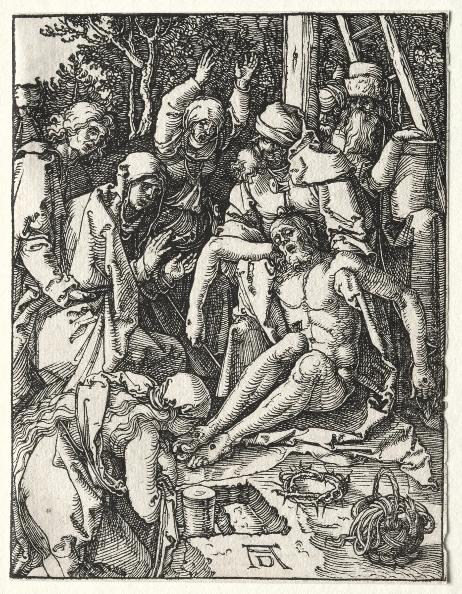 The Small Passion: Lamentation by Albrecht Dürer, print, 1509-1510