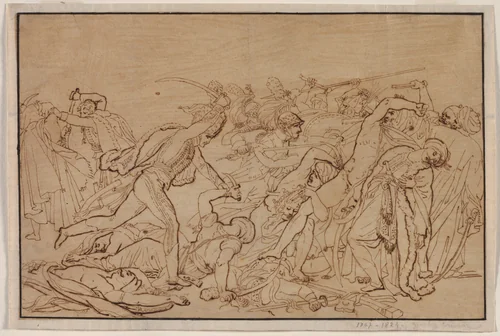 Study for "The Revolt of Cairo" by Anne-Louis Girodet, drawing, 1810