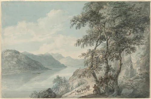 Derwentwater by Paul Sandby, drawing, 1731-1809