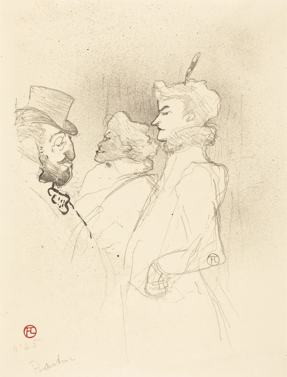 Why Not?...Once Is Not a Habit (Pourquoi pas?...Une fois n'est pas coutume) by Henri de Toulouse-Lautrec, print, 1893